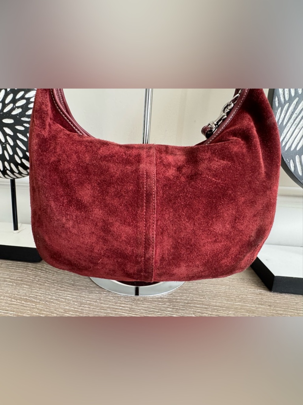 Vintage Coach Suede Ergo Shoulder Hobo Bag - Picture 11 of 16